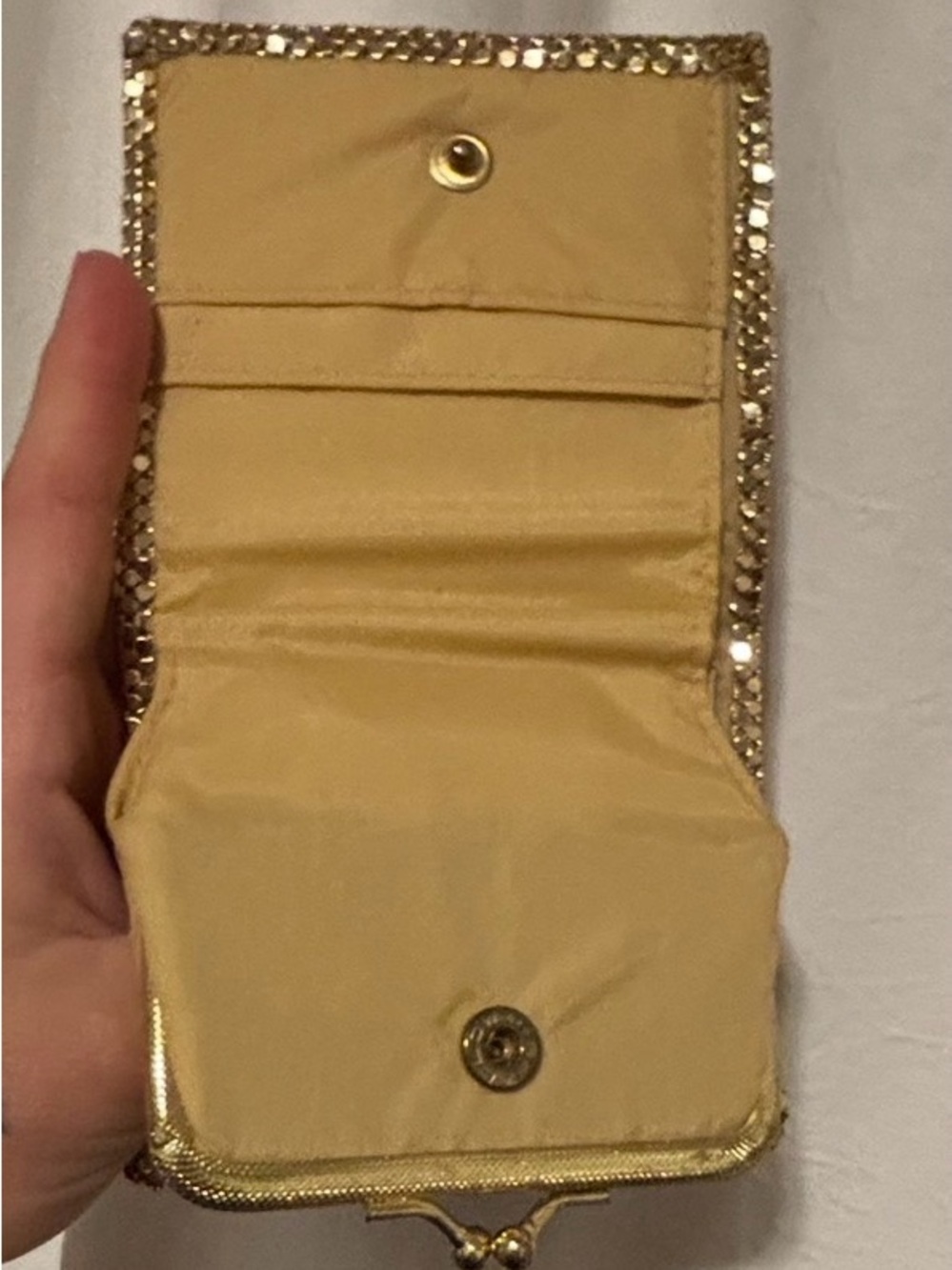 Vintage Gold Mesh Coin Purse Wallet - Picture 8 of 10